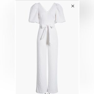 Lilly Pulitzer Kirrabelle Puff Sleeve Jumpsuit - Size 6